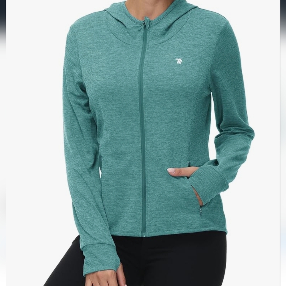 New Women's Hiking Top Lightweight UPF 50+ Sun Protection Zippered